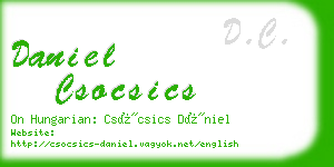 daniel csocsics business card